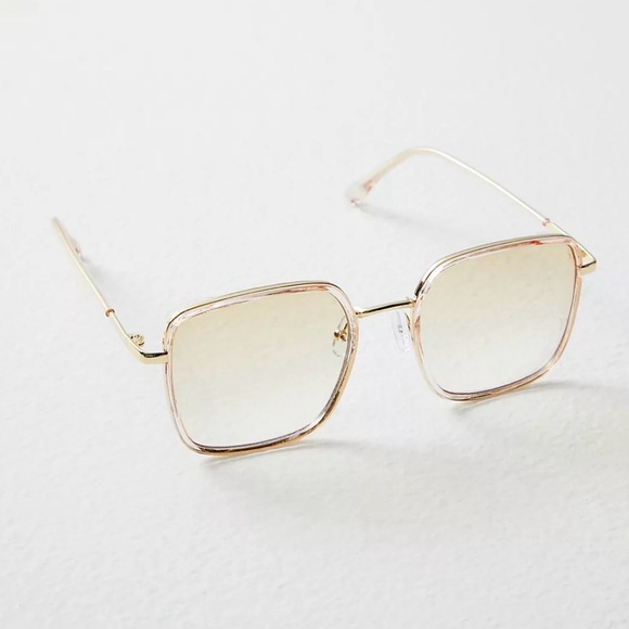 Free People Beau Square Sunglasses - Picture 5 of 8